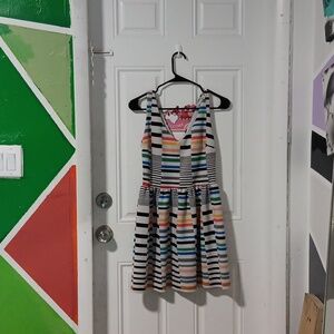 love...ady: Women's sz.S/M. Retro pattern. Skater Flare Dress. Colorful